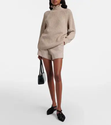 Max Mara Camino ruffled cotton turtleneck sweater | Thumbnail 2