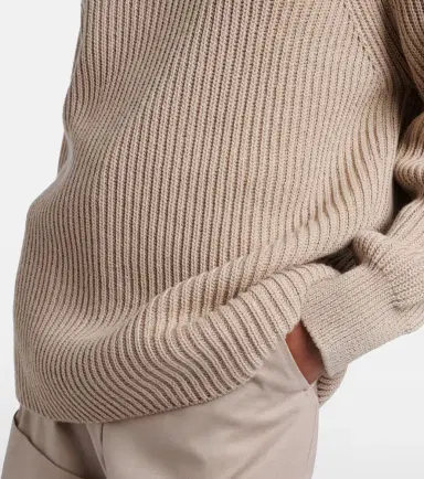 Max Mara Camino ruffled cotton turtleneck sweater | Thumbnail 6