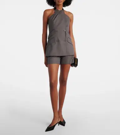 Max Mara Sadunco virgin wool shorts | Thumbnail 4 Max Mara Sadunco virgin wool shorts | Thumbnail 4