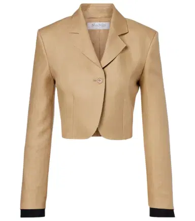 Max Mara Buono cropped linen blazer | Thumbnail 1 Max Mara Buono cropped linen blazer | Thumbnail 1