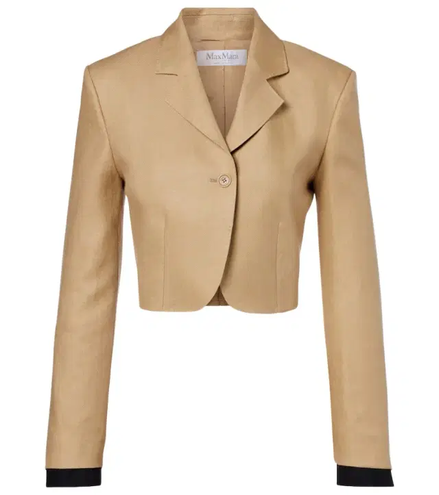 Max Mara Buono cropped linen blazer