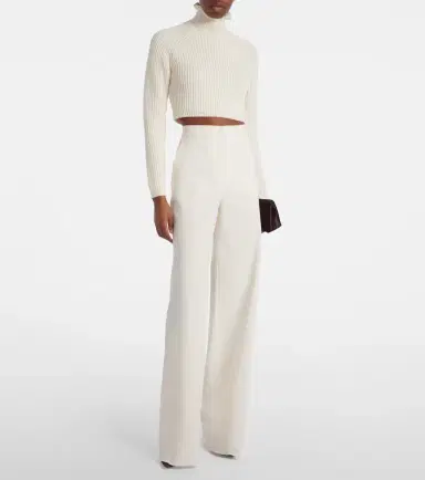 Max Mara Campo ribbed-knit cropped turtleneck sweater | Thumbnail 3