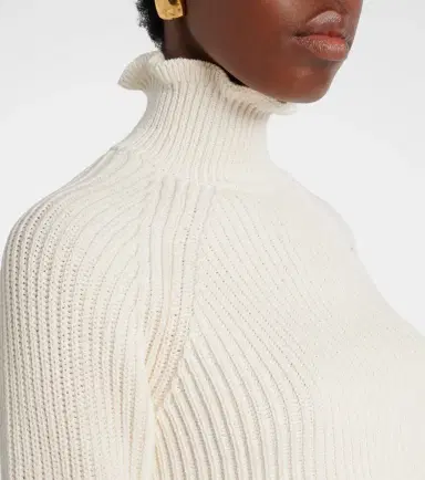 Max Mara Campo ribbed-knit cropped turtleneck sweater | Thumbnail 6