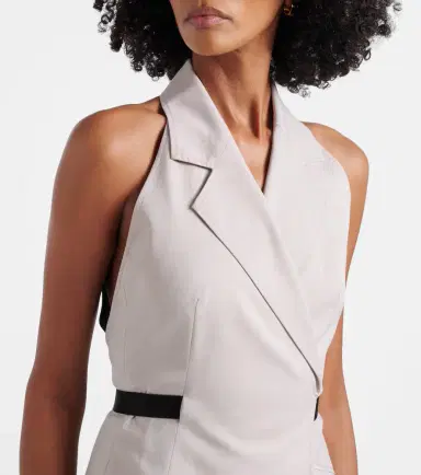 Max Mara Cime cotton and wool canvas midi dress | Thumbnail 6
