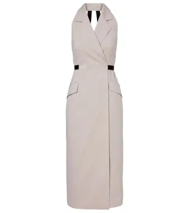 Max Mara Cime cotton and wool canvas midi dress | Thumbnail 1