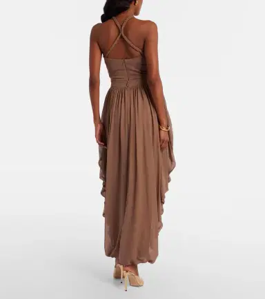 Elie Saab Draped silk pants | Thumbnail 4