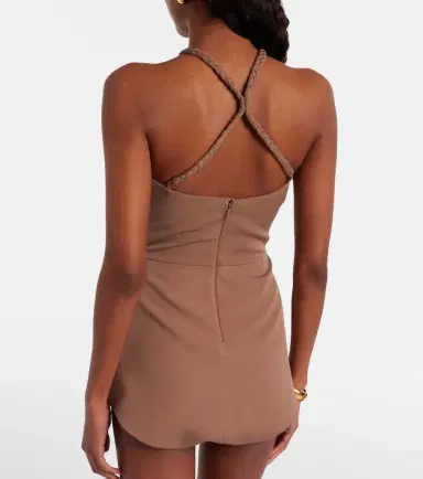 Elie Saab Gathered silk georgette bodysuit | Thumbnail 3