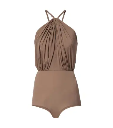 Elie Saab Gathered silk georgette bodysuit | Thumbnail 1