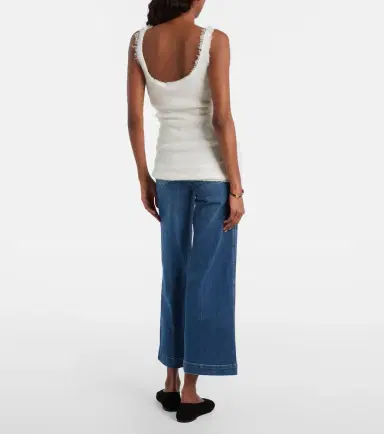 Frame Seamed cropped wide-leg jeans | Thumbnail 2 Frame Seamed cropped wide-leg jeans | Thumbnail 2
