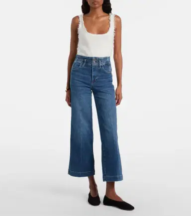 Frame Seamed cropped wide-leg jeans | Thumbnail 3 Frame Seamed cropped wide-leg jeans | Thumbnail 3