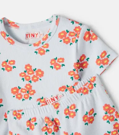 Tinycottons Floral cotton top and pants set | Thumbnail 4