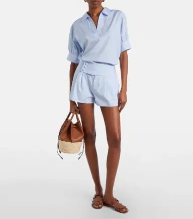 Frame Harbor striped cotton poplin shorts | Thumbnail 2 Frame Harbor striped cotton poplin shorts | Thumbnail 2