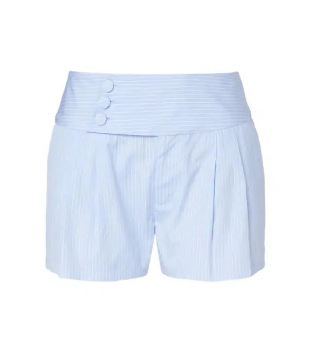 Frame Harbor striped cotton poplin shorts