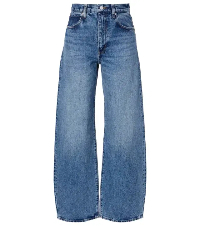 Frame Bow barrel-leg jeans