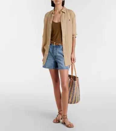 Frame Everyday denim shorts | Thumbnail 5
