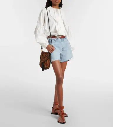 Frame Everyday denim shorts | Thumbnail 3