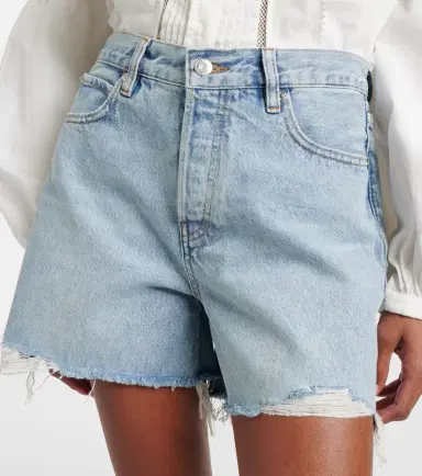 Frame Everyday denim shorts | Thumbnail 4