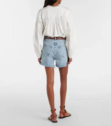 Frame Everyday denim shorts | Thumbnail 5