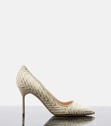 Manolo Blahnik BB woven pumps | Thumbnail 3