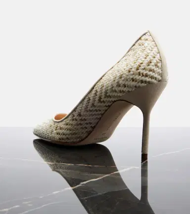 Manolo Blahnik BB woven pumps | Thumbnail 4