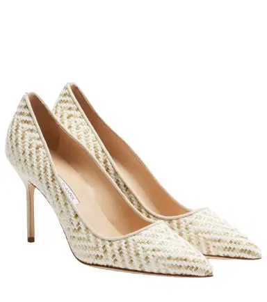 Manolo Blahnik BB woven pumps | Thumbnail 1