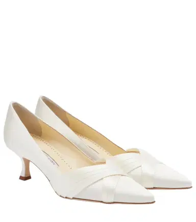 Manolo Blahnik Vieralo satin pumps | Thumbnail 1