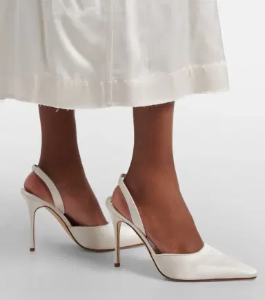 Manolo Blahnik Borelapla satin slingback pumps | Thumbnail 6 Manolo Blahnik Borelapla satin slingback pumps | Thumbnail 6