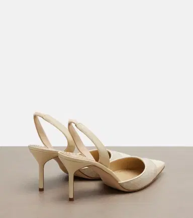 Manolo Blahnik Capsli leather-trimmed slingback pumps | Thumbnail 4 Manolo Blahnik Capsli leather-trimmed slingback pumps | Thumbnail 4