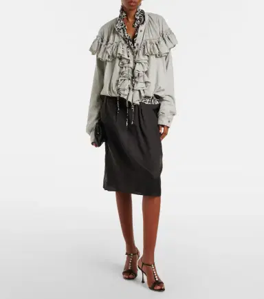 Manolo Blahnik Imbosan leather sandals | Thumbnail 5 Manolo Blahnik Imbosan leather sandals | Thumbnail 5
