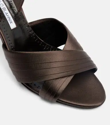 Manolo Blahnik Viera satin slingback sandals | Thumbnail 2 Manolo Blahnik Viera satin slingback sandals | Thumbnail 2