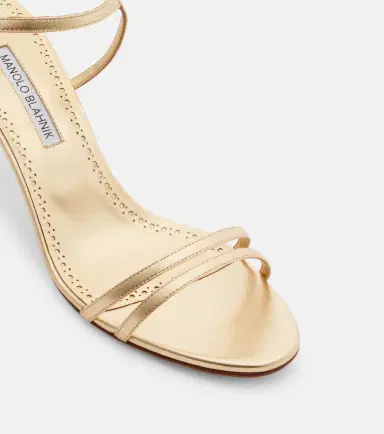 Manolo Blahnik Ciagalo metallic leather sandals | Thumbnail 4 Manolo Blahnik Ciagalo metallic leather sandals | Thumbnail 4