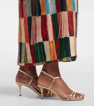 Manolo Blahnik Ciagalo metallic leather sandals | Thumbnail 6 Manolo Blahnik Ciagalo metallic leather sandals | Thumbnail 6