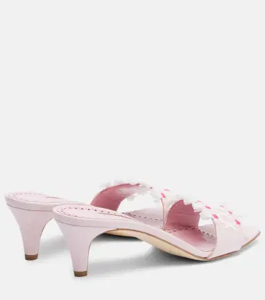 Manolo Blahnik More embroidered leather mules | Thumbnail 4 Manolo Blahnik More embroidered leather mules | Thumbnail 4