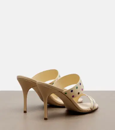 Manolo Blahnik Ralotapla printed satin mules | Thumbnail 3