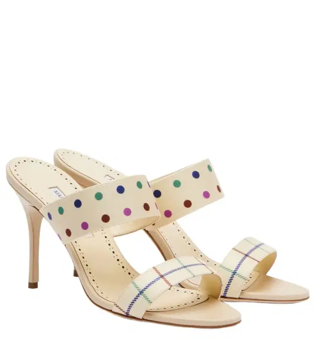Ralotapla printed satin mules