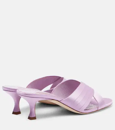Manolo Blahnik Viera 50 satin mules | Thumbnail 2