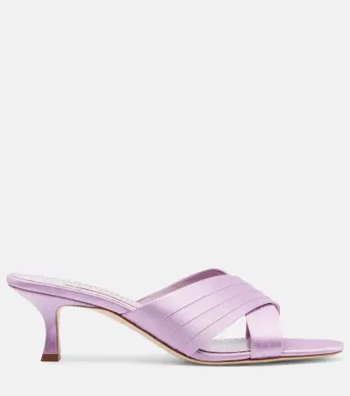 Manolo Blahnik Viera 50 satin mules | Thumbnail 4
