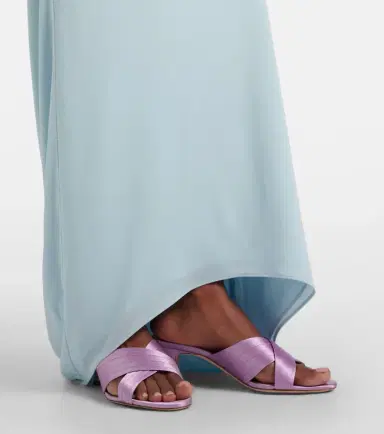Manolo Blahnik Viera 50 satin mules | Thumbnail 5