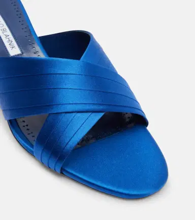 Manolo Blahnik Viera 50 satin mules | Thumbnail 3 Manolo Blahnik Viera 50 satin mules | Thumbnail 3