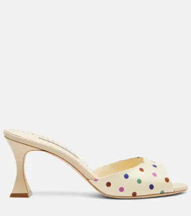 Manolo Blahnik Jadaron polka-dot twill mules | Thumbnail 2