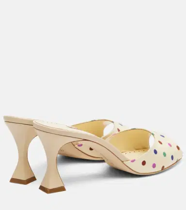 Manolo Blahnik Jadaron polka-dot twill mules | Thumbnail 4