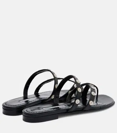 Manolo Blahnik Irafli embellished leather thong sandals | Thumbnail 2