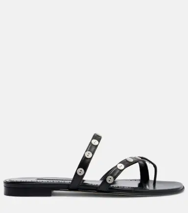 Manolo Blahnik Irafli embellished leather thong sandals | Thumbnail 3