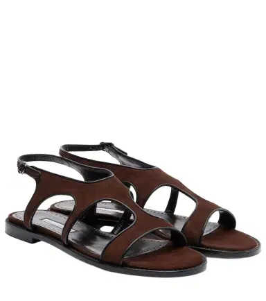 Manolo Blahnik Rufina suede sandals | Thumbnail 1 Manolo Blahnik Rufina suede sandals | Thumbnail 1