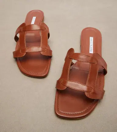 Manolo Blahnik Grellanuflat leather sandals | Thumbnail 2