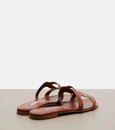 Manolo Blahnik Grellanuflat leather sandals | Thumbnail 4