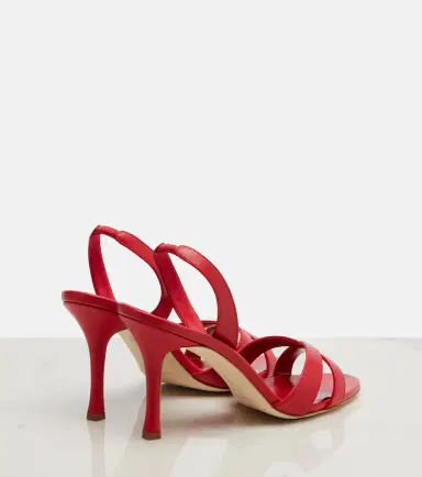 Manolo Blahnik Callasli leather slingback sandals | Thumbnail 3