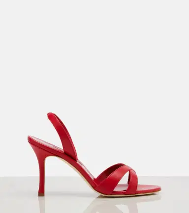 Manolo Blahnik Callasli leather slingback sandals | Thumbnail 4