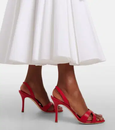 Manolo Blahnik Callasli leather slingback sandals | Thumbnail 5