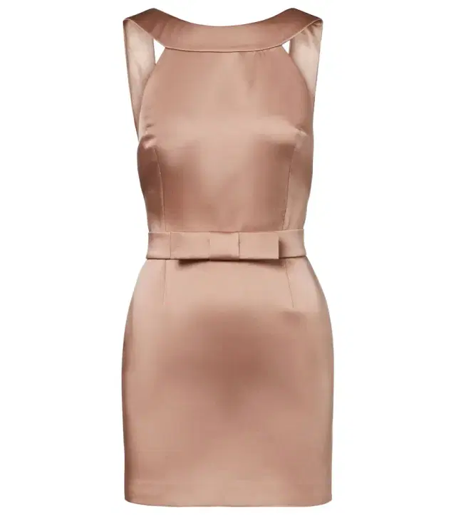 The New Arrivals Ilkyaz Ozel Delphine bow-detail satin minidress